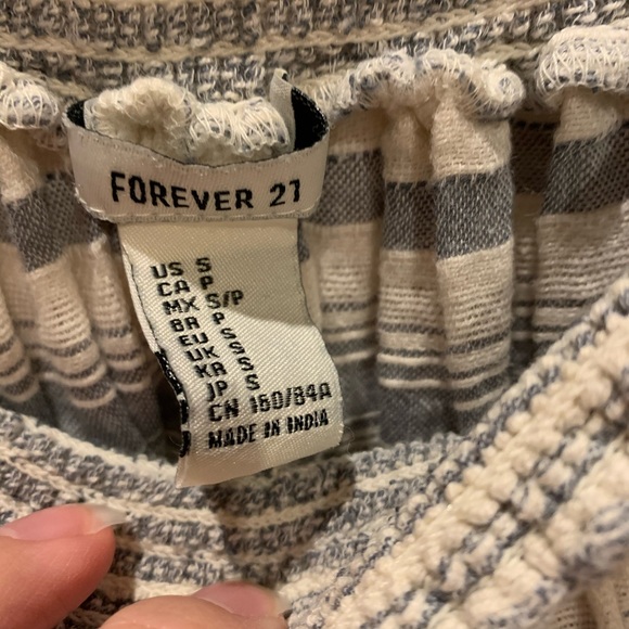 Forever 21 Peasant Striped Blouse - Picture 3 of 5